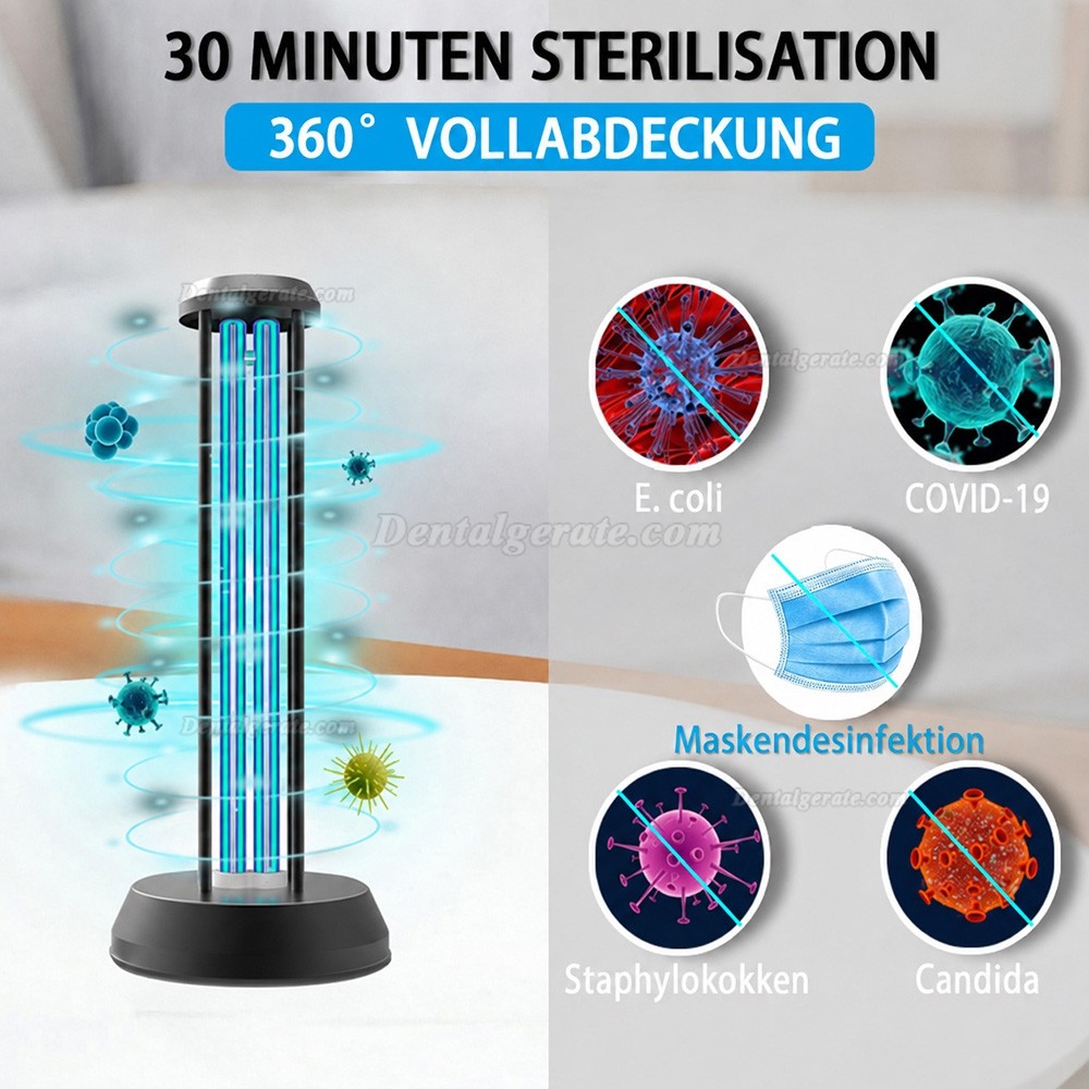38 Watt UV + Ozone Desinfektionslampe f&uuml;r das Schlafzimmer zu Hause Sterilisationslampe